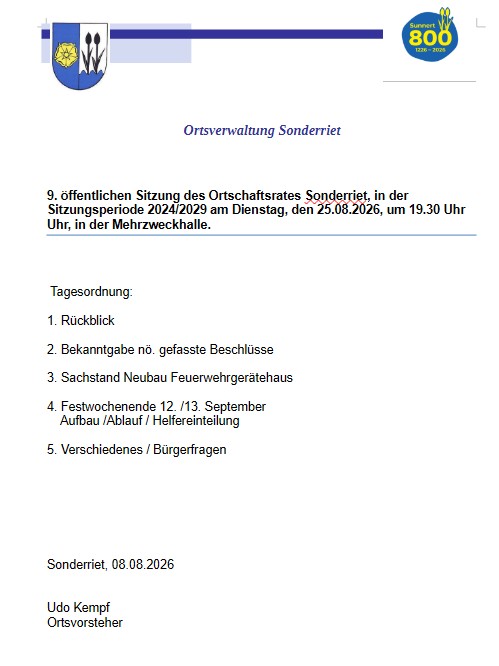 Sitzung